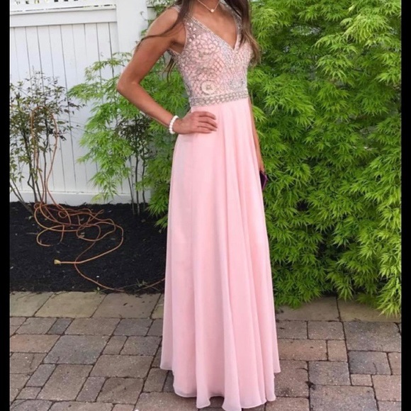 Pink/ Rose Gold Prom Dress - Picture 2 of 6